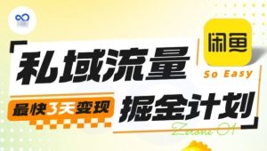 私域流量掘金计划实战训练营，最快3天变现-副业严选