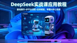 DeepSeek实战课应用教程、基础操作+多平台适配+实体赋能，掌握AI核心技能-副业严选