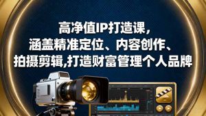 高净值IP打造课，涵盖精准定位、内容创作、拍摄剪辑,打造财富管理个人品牌-副业严选