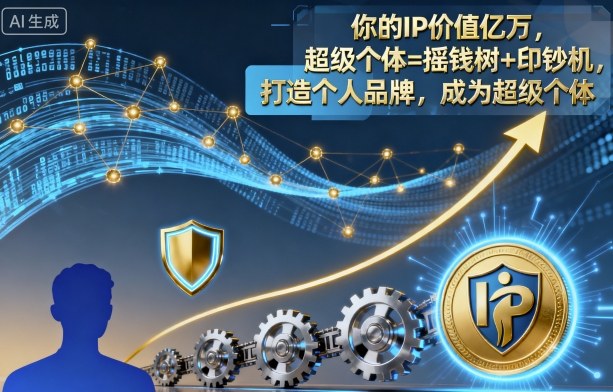 你的IP价值亿万，超级个体=摇钱树+印钞机，打造个人品牌，成为超级个体 - 副业严选-副业严选