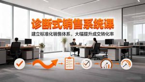 诊断式销售系统课，建立标准化销售体系，大幅提升成交转化率-副业严选