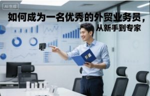 如何成为一名优秀的外贸业务员，从新手到专家-副业严选