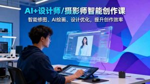 AI+设计师/摄影师智能创作课:智能修图、AI绘画、设计优化,提升创作效率-副业严选