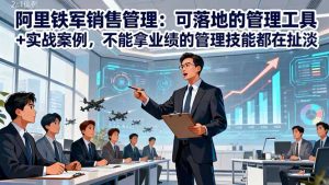 阿里铁军销售管理：可落地的管理工具+实战案例，不能拿业绩的管理都在扯淡-副业严选
