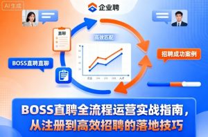 BOSS直聘全流程运营实战指南，从注册到高效招聘的落地技巧-副业严选