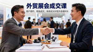 外贸展会成交课，含目标制定、客户邀约、现场成交，系统化SOP提升参展ROI-副业严选
