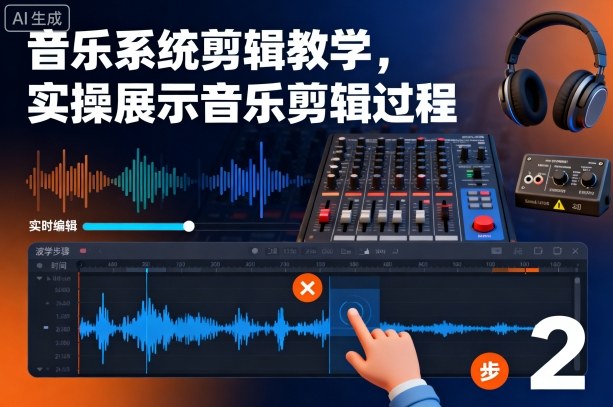 音乐系统剪辑教学，实操展示音乐剪辑过程 - 副业严选-副业严选