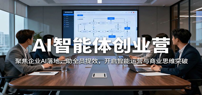 AI智能体创业营：聚焦企业AI落地，助全员提效，开启智能运营与商业思维突破 - 副业严选-副业严选