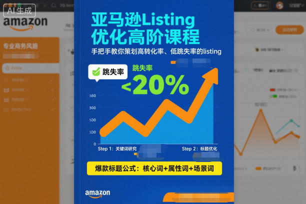 亚马逊Listing优化高阶课程，手把手教你策划高转化率、低跳失率的listing - 副业严选-副业严选