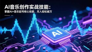 AI音乐创作实战技能：掌握AI+音乐起号核心技能，月入轻松破万-副业严选