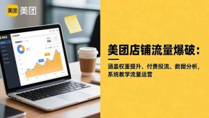 美团店铺流量爆破：涵盖权重提升、付费投流、数据分析，系统教学流量运营-副业严选