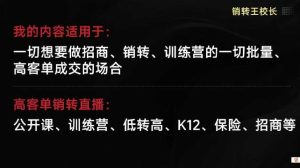 销转王校长合集，销转课，把公开课做成印钞机，送王校长印钞机课-副业严选