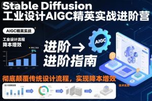 Stable Diffusion工业设计AIGC精英实战进阶营,彻底颠覆传统设计流程,实现降本增效-副业严选