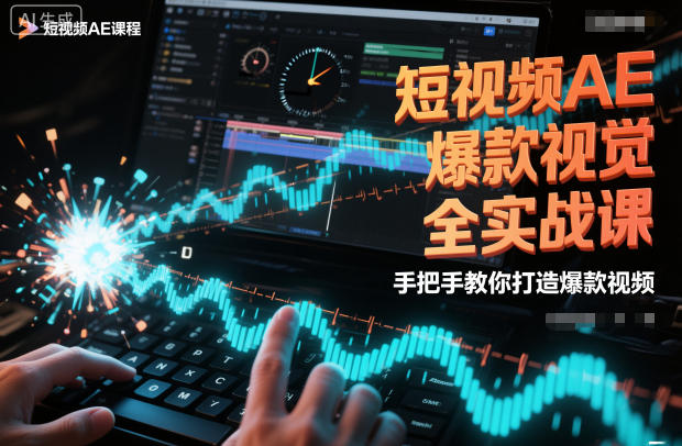 短视频AE爆款视觉全实战课，手把手教你打造爆款视频 - 副业严选-副业严选