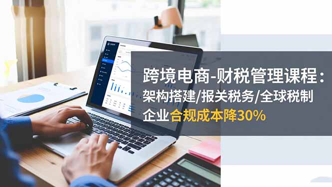 跨境电商-财税管理课程：架构搭建/报关税务/全球税制，企业合规成本降30% - 副业严选-副业严选
