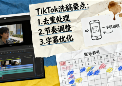 TikTok洗稿剪辑全流程课 - 副业严选-副业严选
