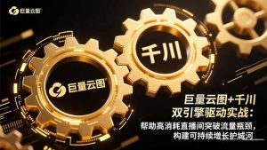 巨量云图+千川双引擎驱动实战：帮助高消耗直播间突破流量瓶颈，构建可…-副业严选