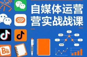自媒体运营实战课，掌握一套系统的自媒体运营底层方法论，成为优秀的内容创作者-副业严选