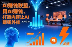 AI賺钱联盟，用AI賺钱、打造内容让AI成为你的賺钱外挂-副业严选