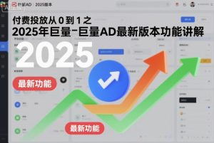 付费投放从0到1之2025年巨量AD最新版本功能讲解-副业严选