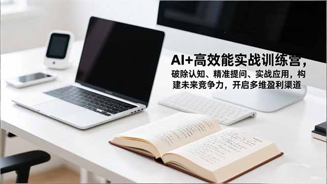 AI+高效能实战训练营，破除认知、精准提问、实战应用，构建未来竞争力，开启多维盈利渠道 - 副业严选-副业严选