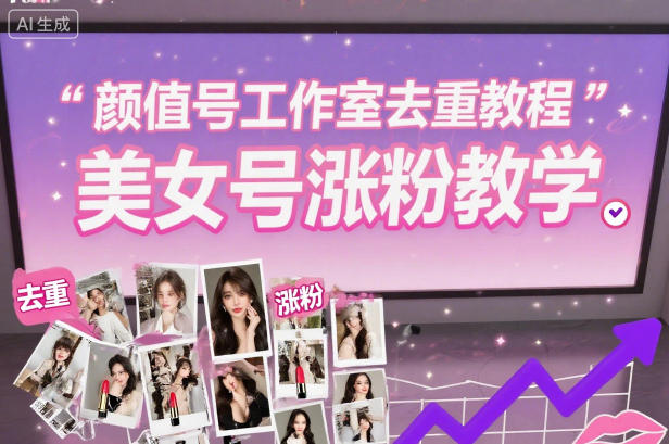 颜值号工作室去重教程，美女号涨粉教学 - 副业严选-副业严选