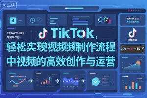TikTok中视频制做流程，轻松实现Tk中视频的高效创作与运营-副业严选