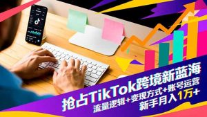 抢占TikTok跨境新蓝海:流量逻辑+变现方式+账号运营,新手月入1万+-副业严选