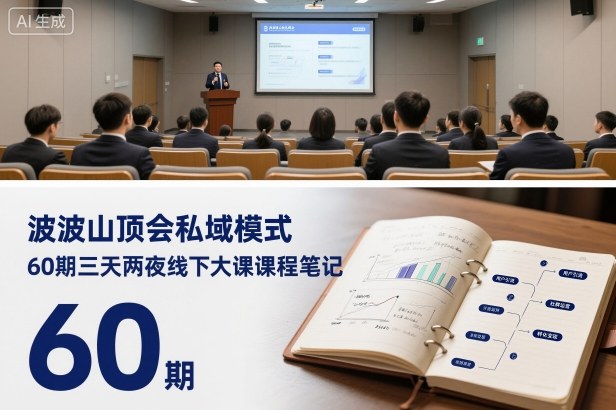 波波山顶会私域模式60期三天两夜线下大课课程笔记(文档) - 副业严选-副业严选