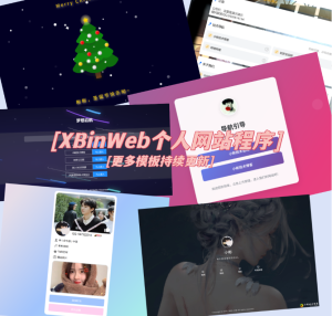 XBinWeb个人网站程序V2.0.0个人建站程序支持动态切换首页模板-副业严选