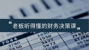 老板能听得懂的财务决策课,报表解读、数据洞察、风险识别,用财务驱动业务增长-副业严选
