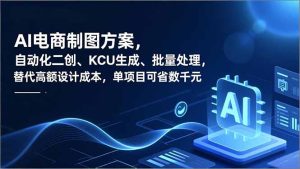 AI电商制图方案，自动化二创、SKU生成、批量处理，替代高额设计成本，单项目可省数千元-副业严选