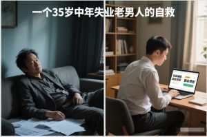 付费文章：一个35岁中年失业老男人的自救-副业严选