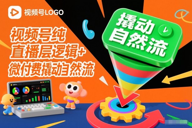 视频号纯直播底层逻辑+微付费撬动自然流 - 副业严选-副业严选