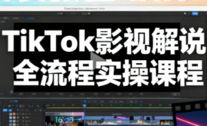 凌帧·TikTok影视解说全流程实操-副业严选