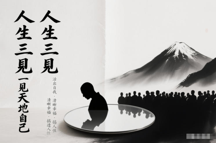 人生三见一见天地见众生见自己，活出自我拥有清晰幸福人生，搞透人性 - 副业严选-副业严选