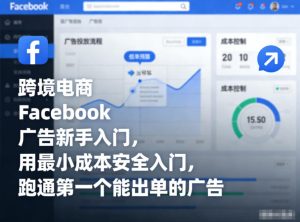 跨境电商Facebook广告新手入门，用最小成本安全入门，跑通第一个能出单的广告-副业严选