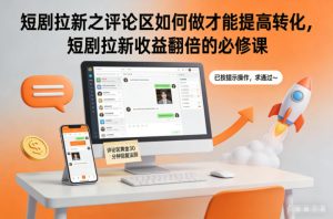 短剧拉新之评论区如何做才能提高转化，短剧拉新收益翻倍的必修课-副业严选