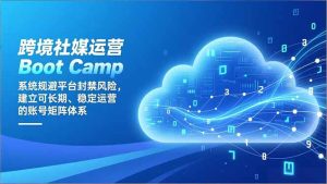 跨境社媒运营Boot Camp：系统规避平台封禁风险，建立可长期、稳定运营的账号矩阵体系-副业严选