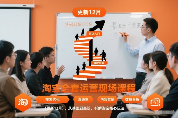 淘宝全套运营现场课程(更新12月),从基础到高阶,拆解淘宝核心玩法 淘宝全套运营现场课程(更新12月),从基础到高阶,拆解淘宝核心玩法