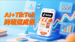 AI+TikTok跨境速成课，智能翻译、店铺定位、流程拆解，7天高效上线运营-副业严选