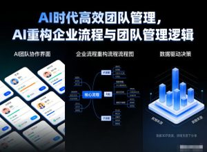 AI时代高效团队管理，AI重构企业流程与团队管理逻辑-副业严选