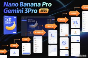 Nano Banana Pro Gemini 3Pro，最新创作实战课，12节实战向技术流，职场降维打击-副业严选