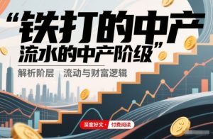 付费文章:铁打的中产,流水的中产阶级-副业严选