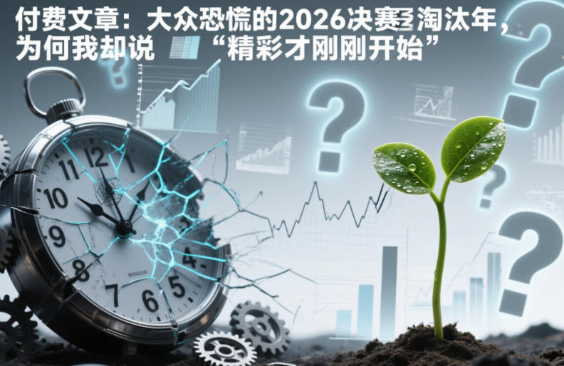 付费文章：大众恐慌的2026决赛淘汰年，为何我却说“精彩才刚刚开始”？ - 副业严选-副业严选