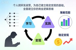 个人闭环实战营，为自己建立稳定变现的基础，全面建立你的商业逻辑思维-副业严选