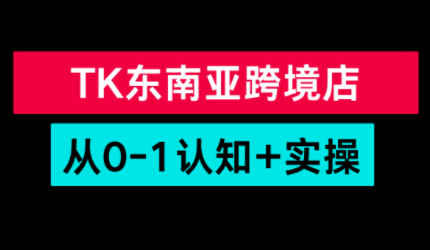TikTok东南亚跨境从0-1认知实操课 - 副业严选-副业严选