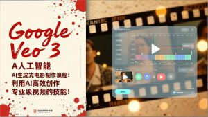 Google Veo 3人工智能AI生成式电影制作课程:利用AI高效创作专业级视频的技能!-副业严选
