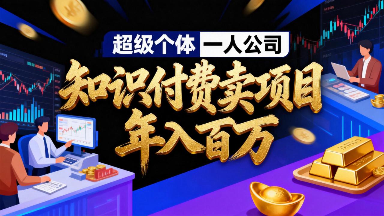2026年“超级个体一人公司”私域卖项目年入百万，个人IP-精准引流-项目包装-转化成交 - 副业严选-副业严选