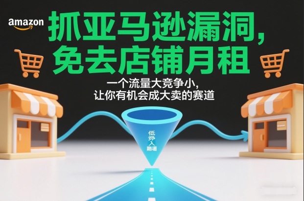 抓亚马逊漏洞，免去店铺月租，一个流量大竞争小，让你有机会成大卖的赛道 - 副业严选-副业严选
